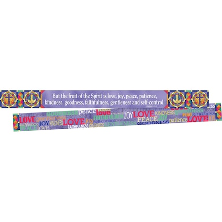 Barker Creek Fruit of the Spirit Double-Sided Border, 24/set, PK24 3677